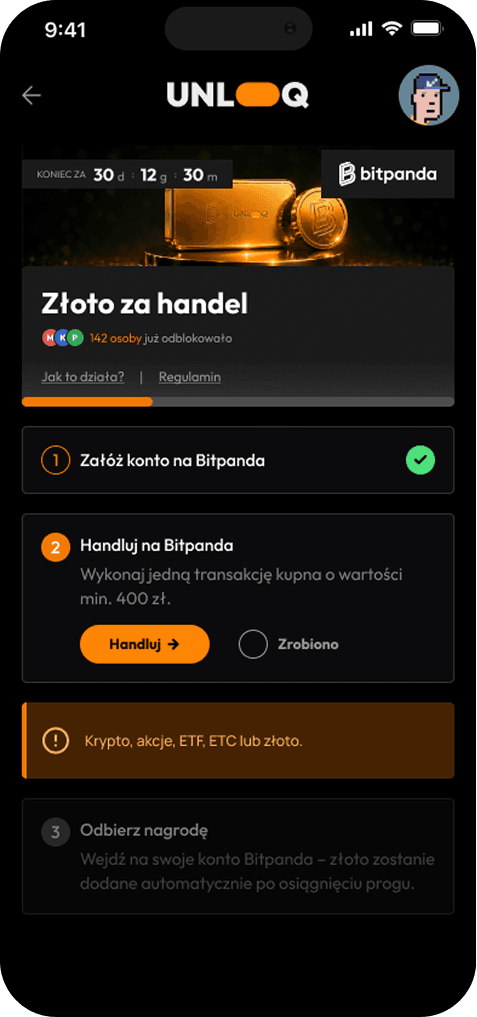 Złoto prosto
na Twoje konto.